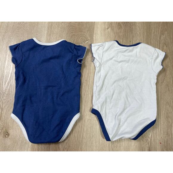 Lot of 2 NHL Tampa Bay Lightning Baby Bodysuits 3-6M - Cutest Lightning Design - Picture 2 of 8
